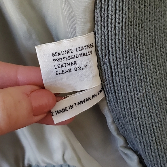 Vintage Leather sweater jacket - Picture 9 of 16